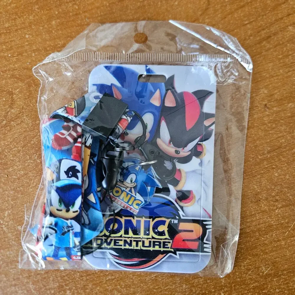 Sonic Adventure 2 Lanyard with Badge Holder & Sonic Charm